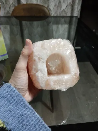 Lampada portacandele in sale dell'Himalaya