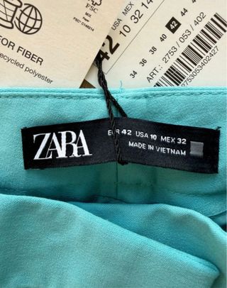 Pantalones Zara Teal Mujer Talla X