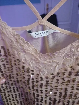 Top fiesta lentejuelas Zara