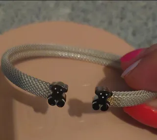 Pulsera Tous Icon Mesh Plata Talla 17