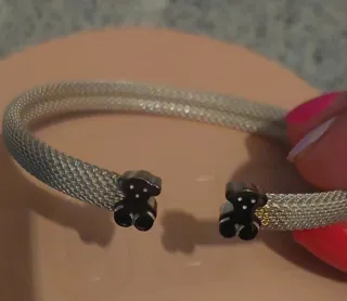 Pulsera Tous Icon Mesh Plata Talla 17