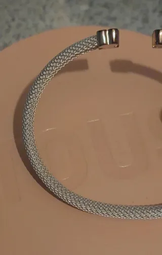 Pulsera Tous Icon Mesh Plata Talla 17