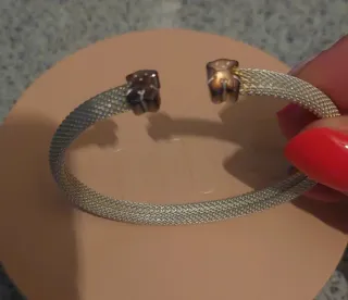 Pulsera Tous Icon Mesh Plata Talla 17