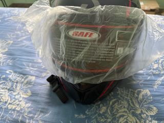 Casco Moto Negro y Rojo Talla L