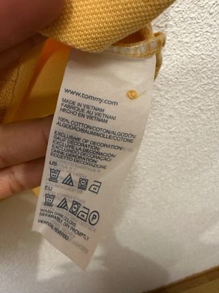 Polo Tommy Hilfiger Talla M Amarillo