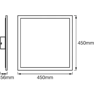 Plafón 45x45 multicolor smart  RGB+W