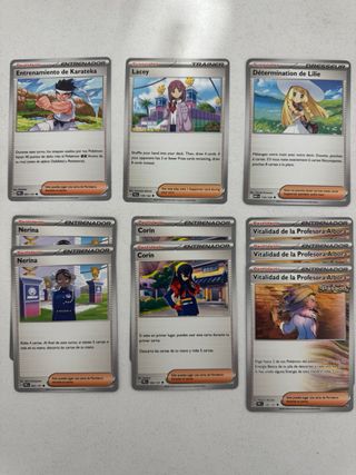 Lote 16 Cartas Pokémon Entrenadores
