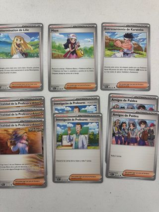 Lote 16 Cartas Pokémon Entrenadores