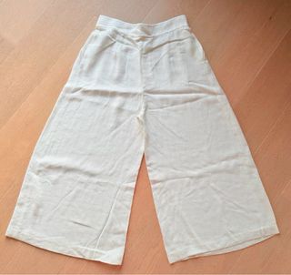 Pantalones Zara blancos anchos
