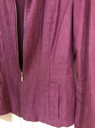 Chaqueta Adolfo Domínguez Morada Talla 40