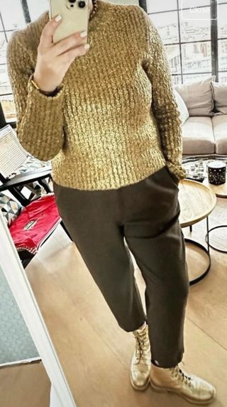 Pantalones Zara verde oliva