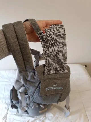 Mochila portabebés Eccomum gris