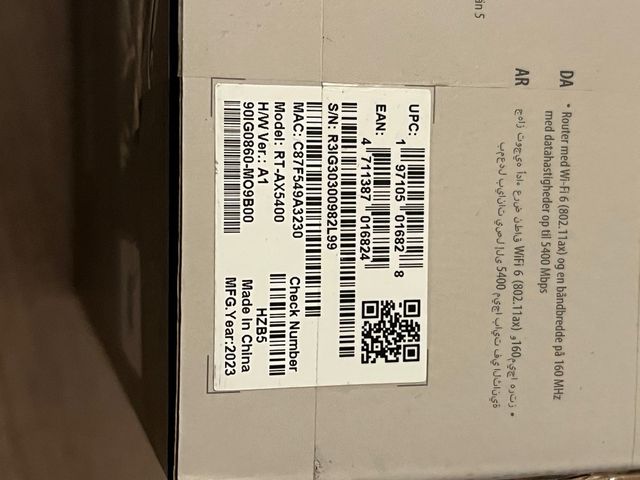 Router ASUS RT-AX5400 WiFi 6 Dual Band