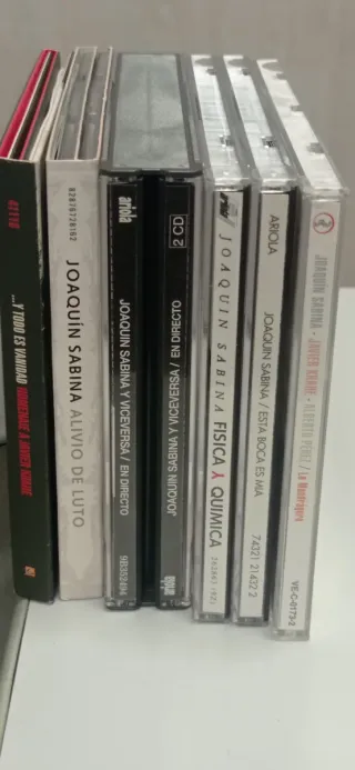 Lote 7 CDs Joaquín Sabina y Javier  Krahe 3 dobles