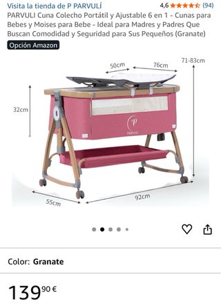 Cuna Colecho Portátil 6 en 1