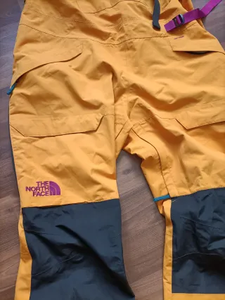 The North Face Pantalones Nieve Naranja Negro