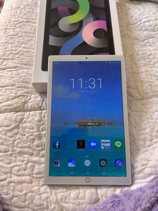 Tablet Blanca con Lápiz y Protector