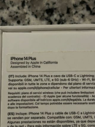 iPhone 14 Plus 128GB Bianco - Come Nuovo