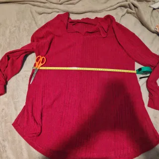 Camiseta roja manga larga