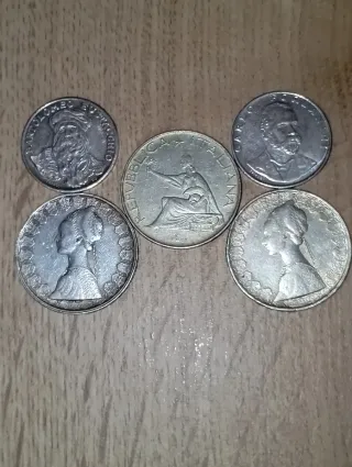 500 lire + Argento