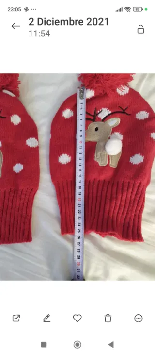 Lote 2 Gorros y 2 Gafas Navidad