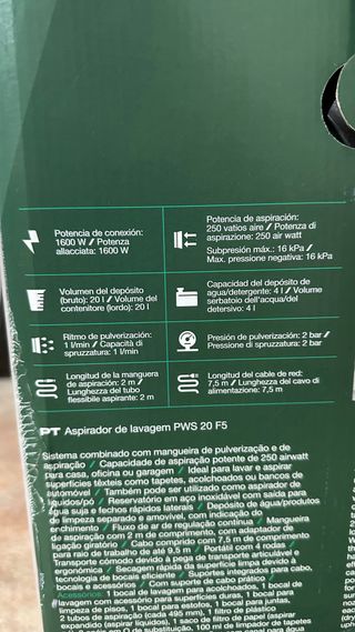 Lava-aspirador Parkside