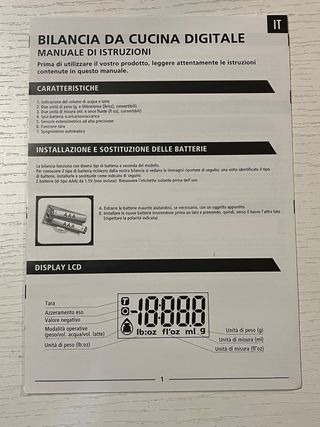 Bilancia da cucina digitale viola e bianca