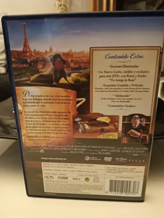DVD Ratatouille Disney Pixar Español