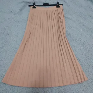 Gonna lunga donna beige