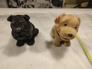 2 Perros Decorativos bandeja coche