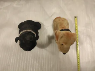 2 Perros Decorativos bandeja coche