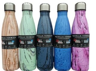 Botella Térmica Estampado Mármol