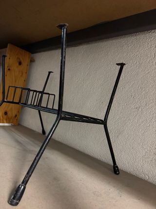 Base metálica vintage mesa auxiliar