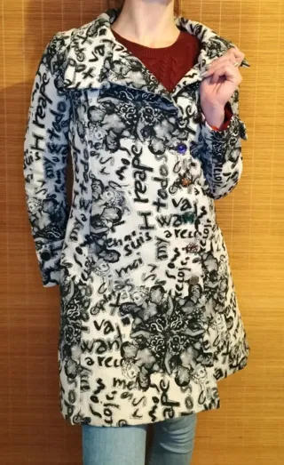 Abrigo Desigual Talla L 40 Elegante