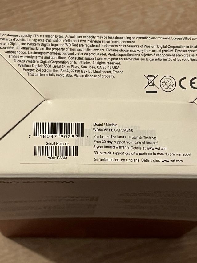 WD Red Pro 6TB HDD NAS 3,5