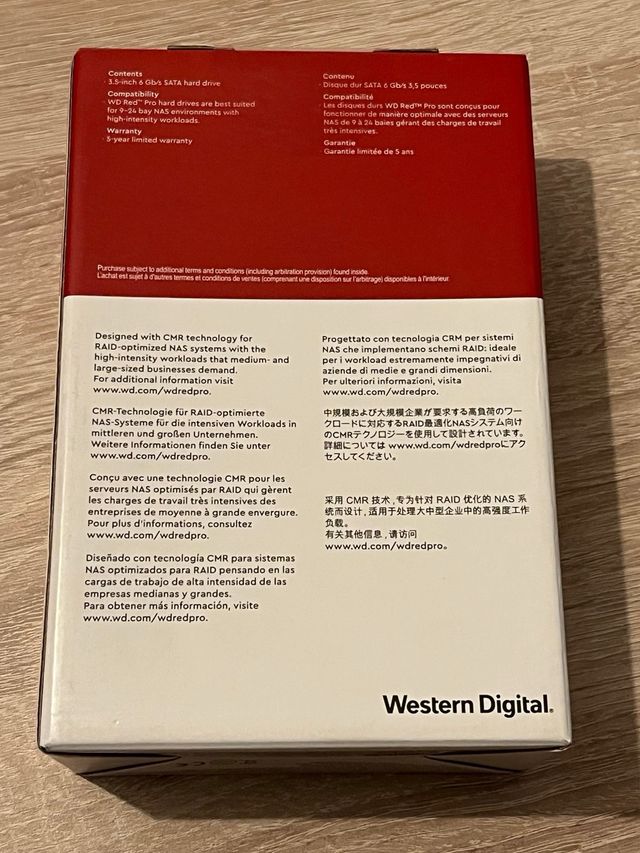 WD Red Pro 6TB HDD NAS 3,5