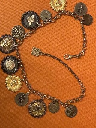Zor Paris collana e bracciale dorato con charms