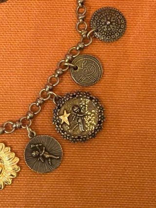 Zor Paris collana e bracciale dorato con charms