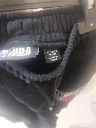 Pantaloni Chicago Bulls neri con tasche