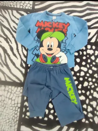 Pigiama Mickey Mouse bambino cotone caldo