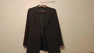 Traje chaqueta y pantalón gris perla