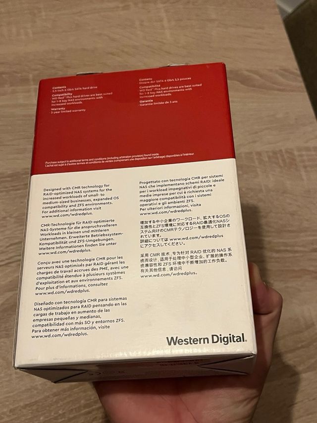 Disco Duro WD Red Plus 4TB NAS 3.5