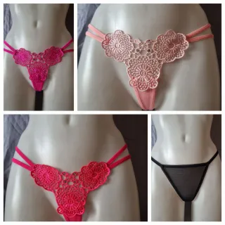 Pack 4 tangas sexy encaje