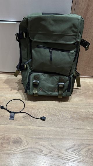 Mochila multifuncional verde