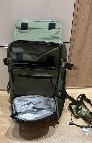 Mochila multifuncional verde