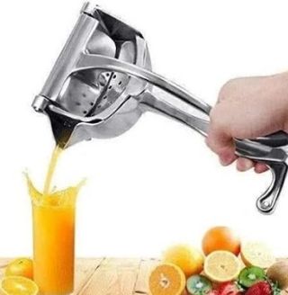 Exprimidor de zumo metálico
