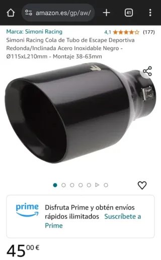 NUEVAS. COLAS DE ESCAPE TUNING. VARIOS MODELOS.