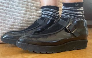 Zapato abotinado Flavio Menorca Piel Negro T-39