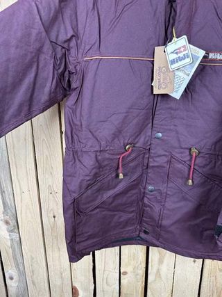 Chaqueta T-S Impermeable Kiwi Grasa Burdeos 1
