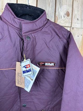 Chaqueta T-S Impermeable Kiwi Grasa Burdeos 1